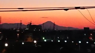 富士夕焼け