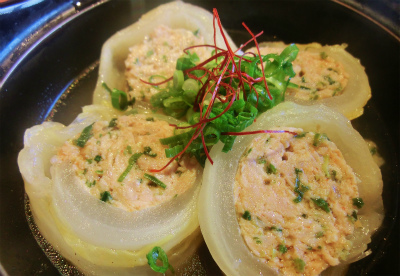 牡蠣の白菜煮～明太子添え～